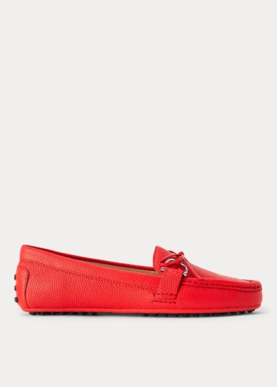 Mocasines Ralph Lauren Mujer Rojos - Briley II Leather - ZBEVS0768